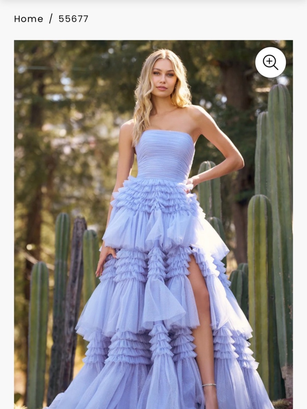 Sherri Hill Navy Layered Ruffle Tulle Prom Gown - Size 0 - Picture 10 of 13